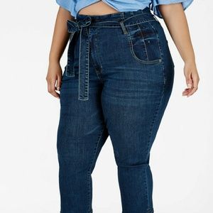 High Waisted Skinny Jean Capri